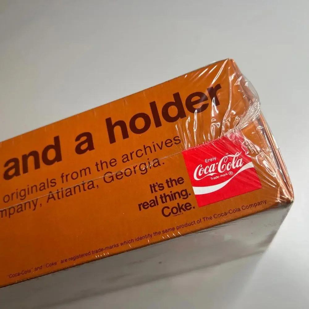 Vintage 1974 Coca-Cola “1890’s Flair Glasses and Pewter Holder” Set – Sealed Box